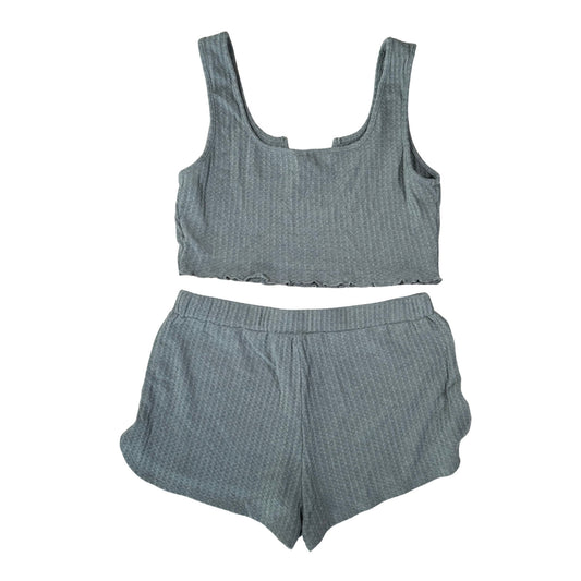 Green 2 piece lounge set back view