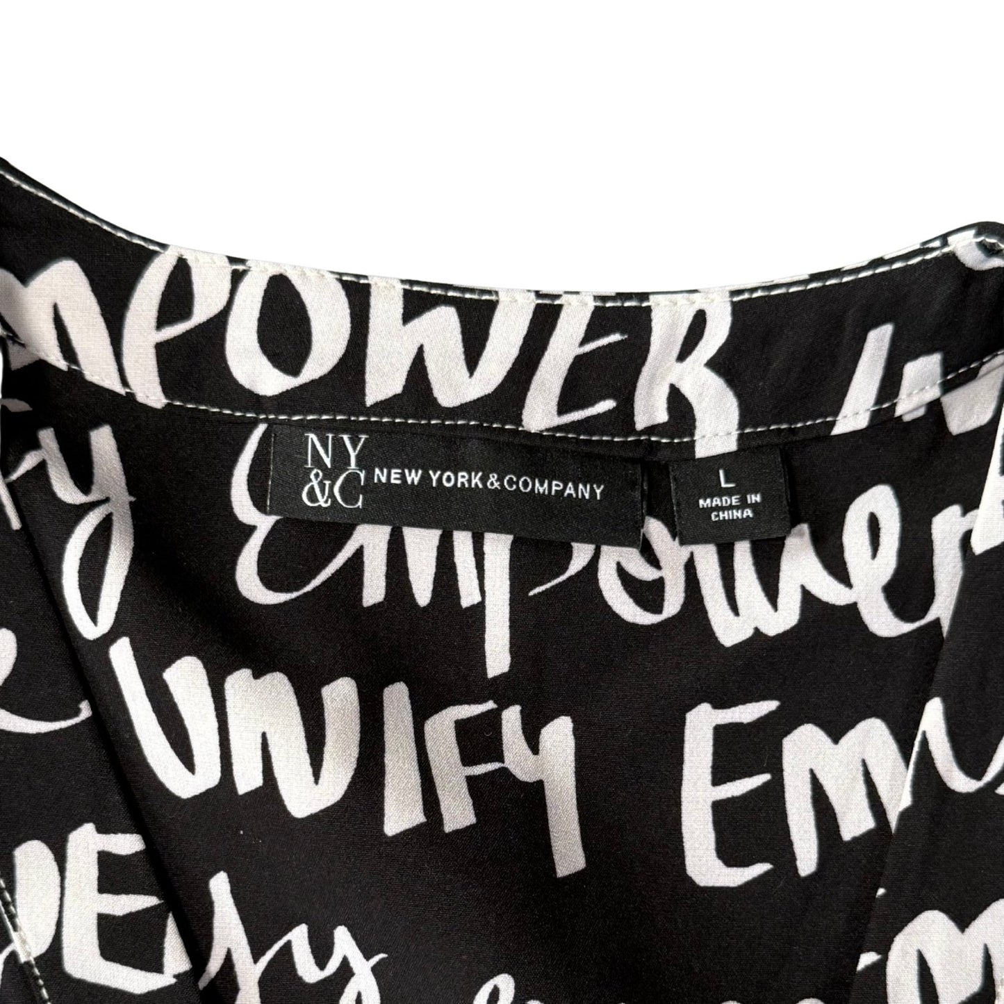 New York and Company size large tag