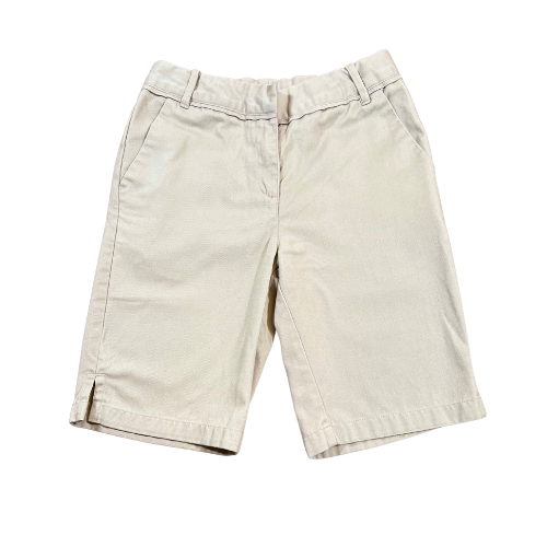 Izod Khaki Girls School Uniform Shorts Girl Size 10 Gently Used