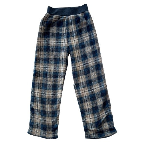 Pre-Owned Wonder Nation Blue Plaid Lounge Pajama Pants Big Boy