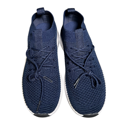 Boys Girls Mesh Navy Blue Tennis Shoe Big Kid Size 4