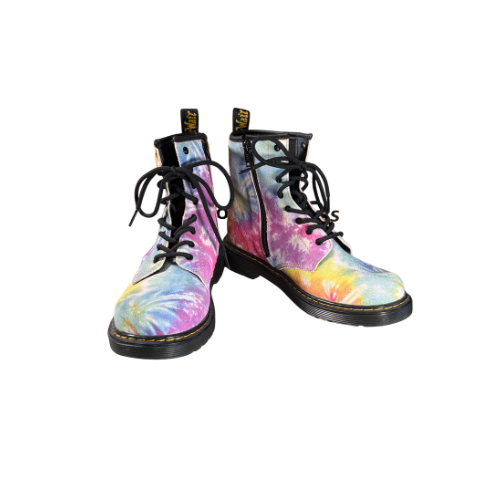 Dr. Martens 1460 Y tie-dye leather boots size 5 in excellent used condition