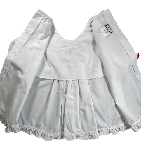 Shrimp & Grits Kids Two-Piece Set: Embroidered Apple Smock Top & Matching Pants - Big Girl Size 7