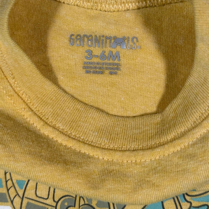 Baby Boy 3–6 Months T-Shirt Lot of 3 | Garanimals Graphic Tees Yellow Gray Blue