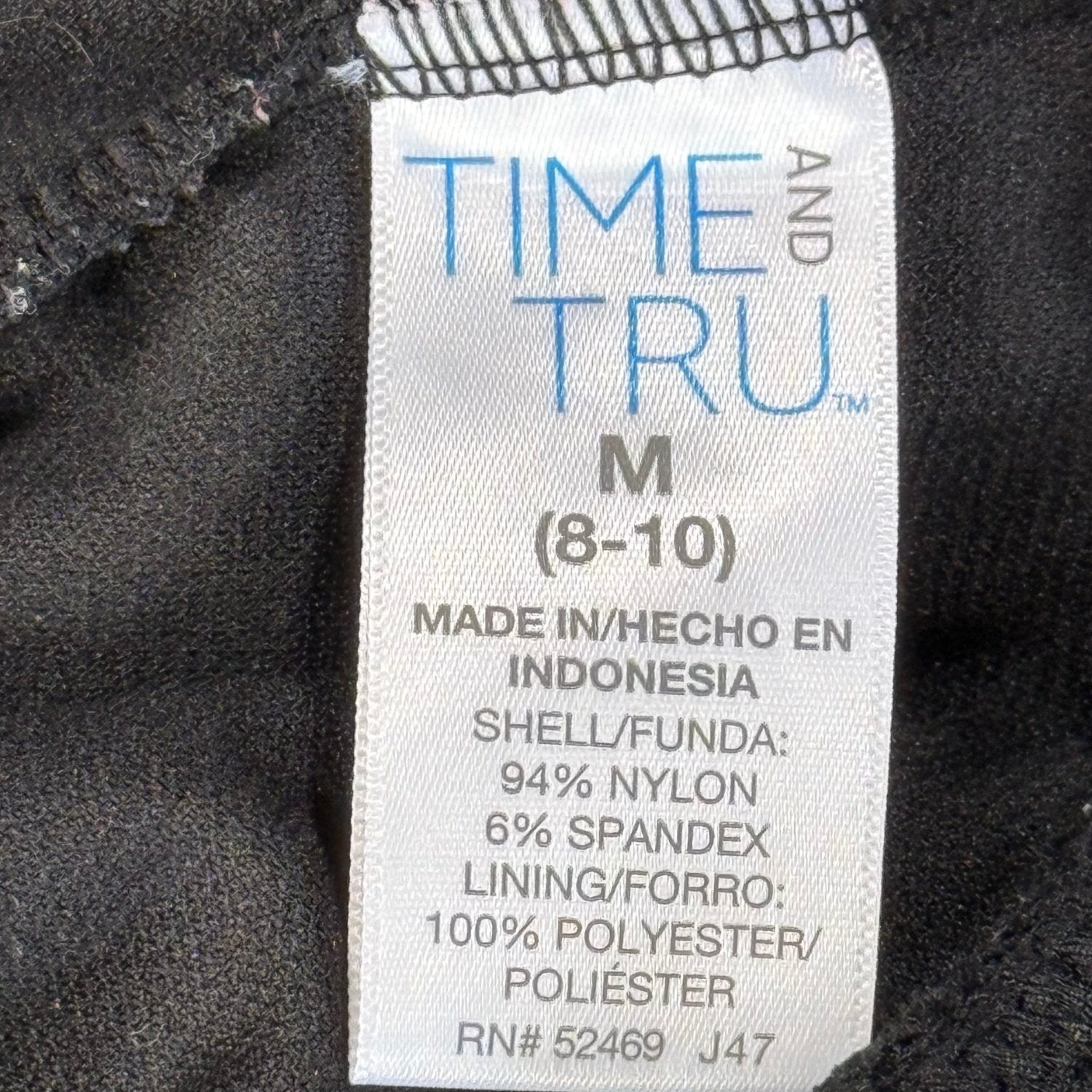 Time and Tru size medium tag