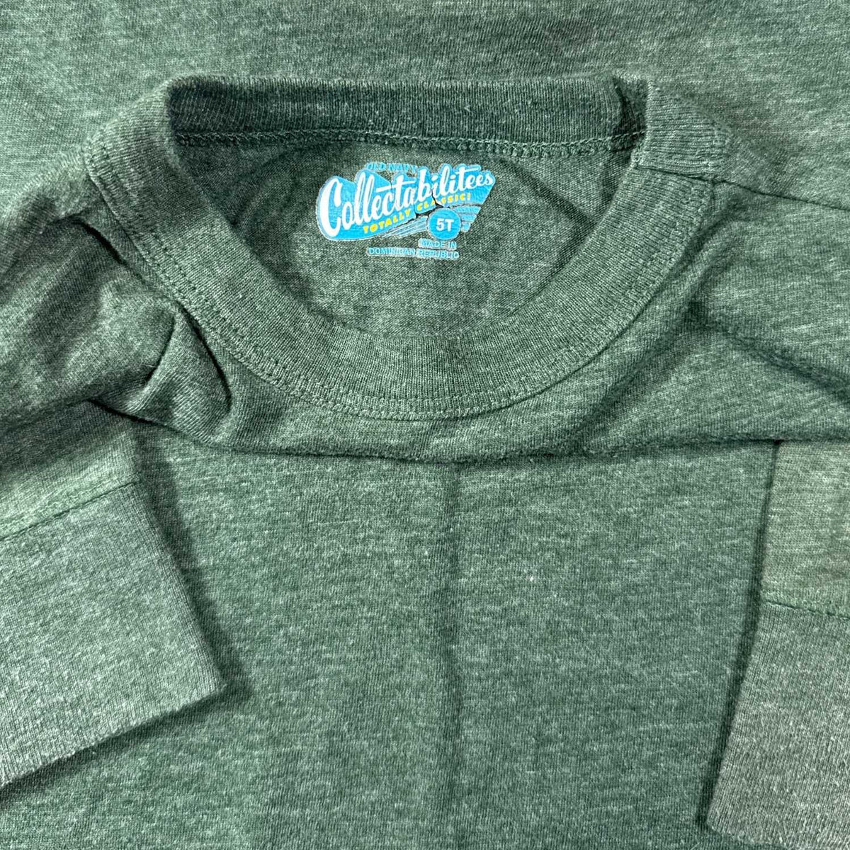 Printed Old Navy Collectabilitees size 5T label inside the Curious George shirt.