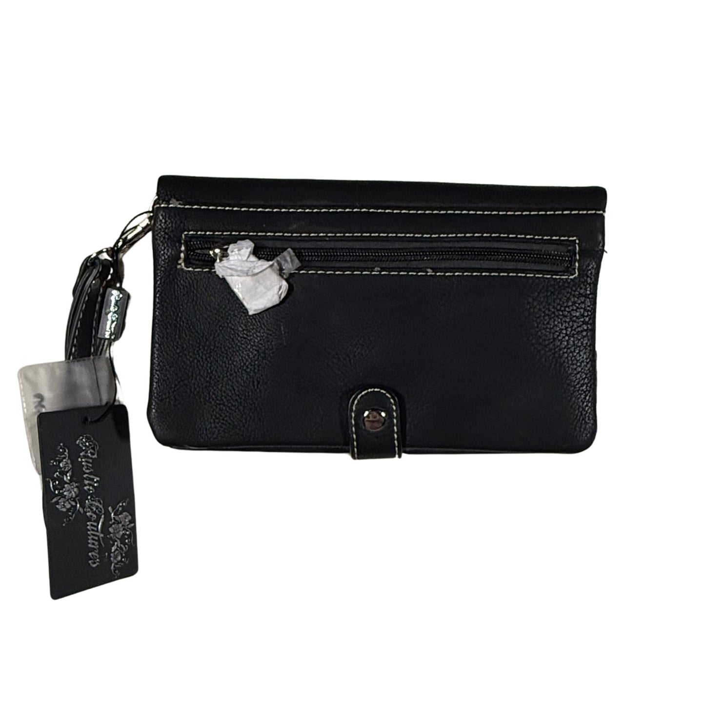 Camouflage purse with detachable straps back view