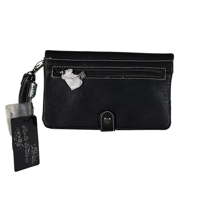 Camouflage purse with detachable straps back view