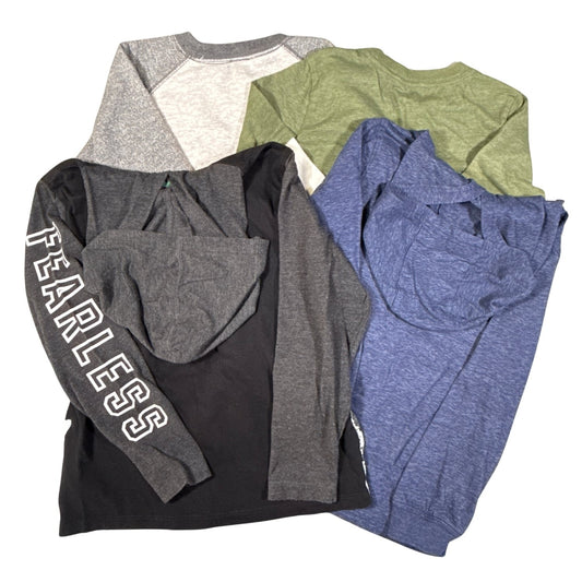 Back view of boys size 8 four-piece clothing bundle by Carter’s Kid, Old Navy, and Faded Glory