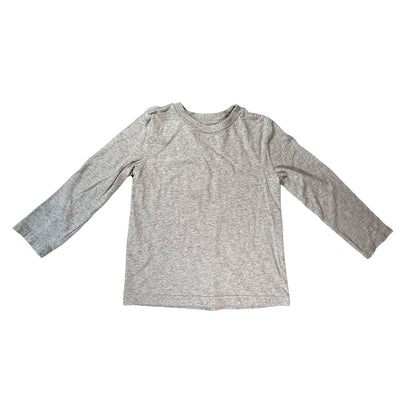 Full front view of Cherokee boys size 5T heather gray long sleeve shirt