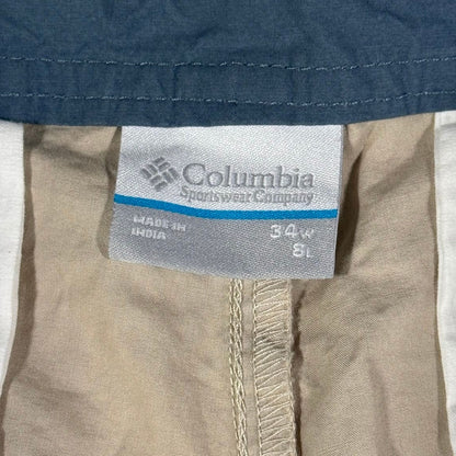 Columbia Sportswear Company label on a piece of clothing with size information.