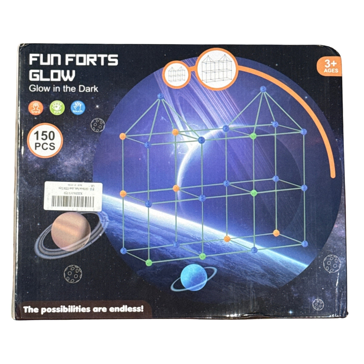 Fun Sports Glow 150-piece build your own fort kit in original unopened box.