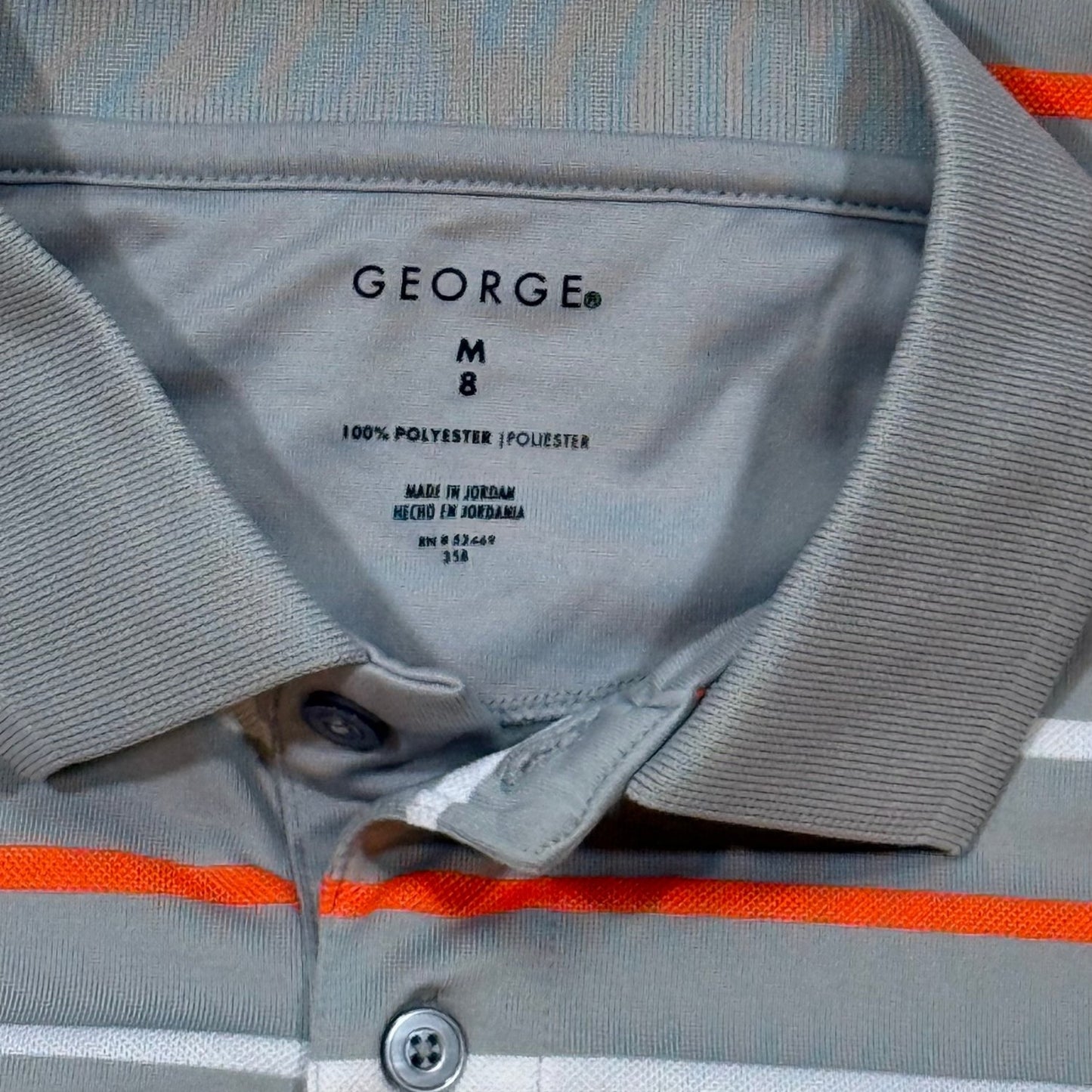 George boys size 8 striped polo shirt George brand and size label