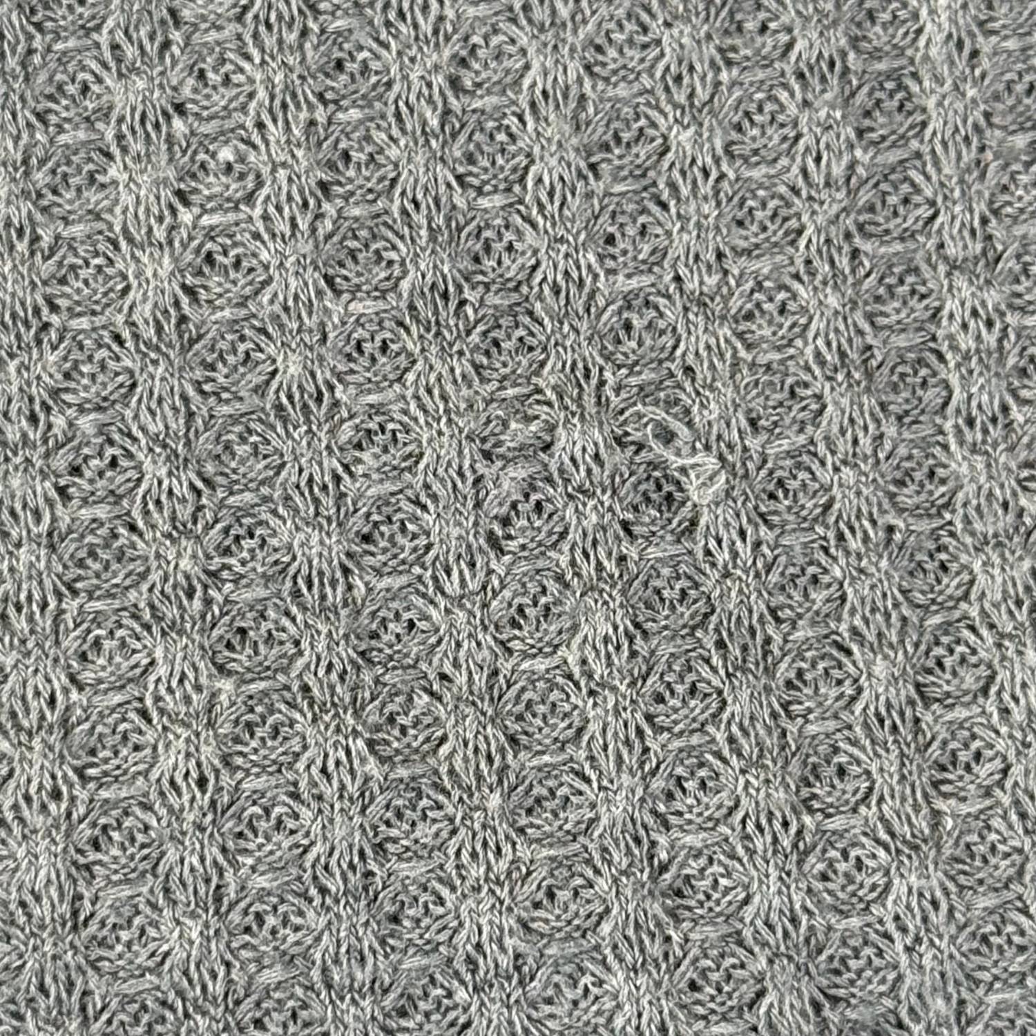 Small snag on green pajama set fabric