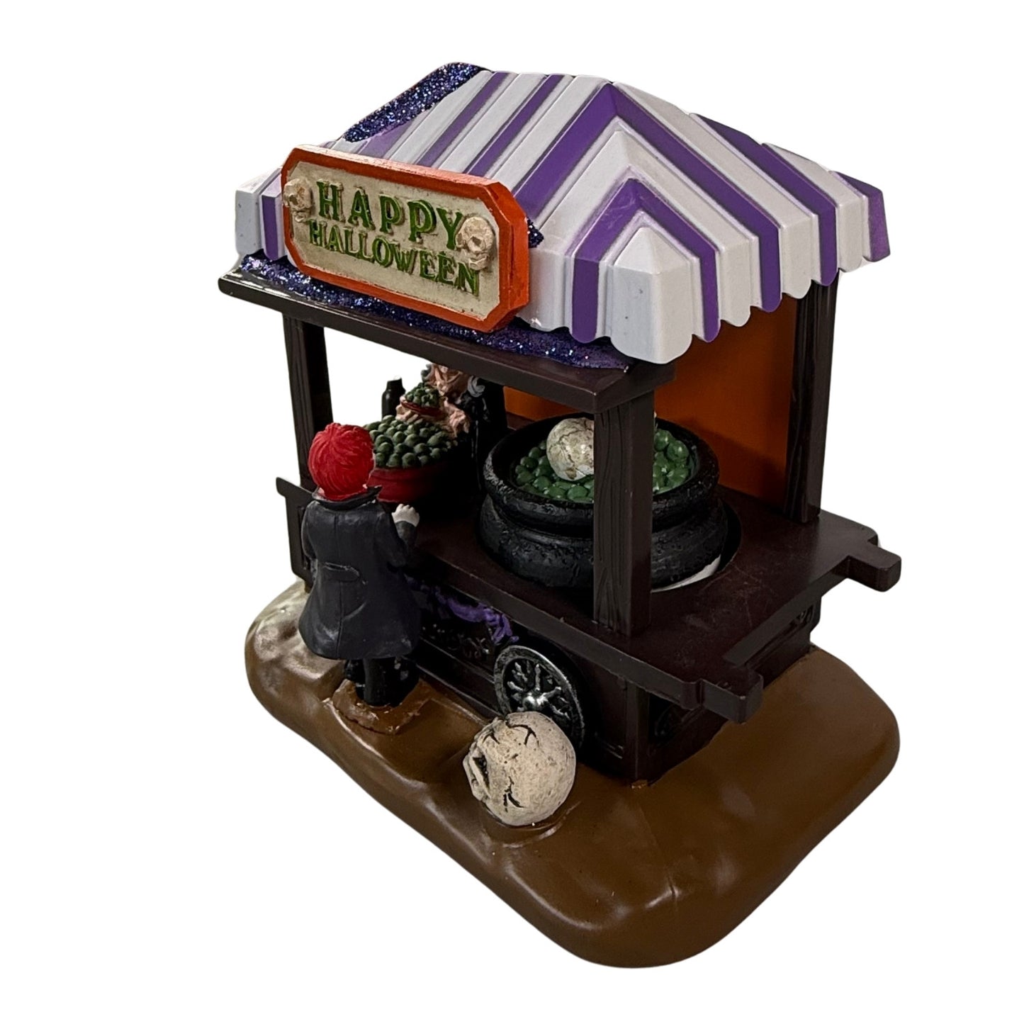 Halloween Spooky Village Witches Shop LED Decor | Animated Light-Up Collectible