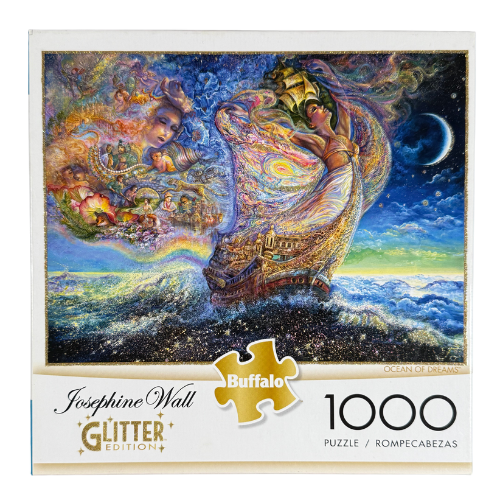 Josephine Wall “Ocean of Dreams” Glitter Edition Puzzle – Buffalo Games 1000-Piece (Used, Excellent)