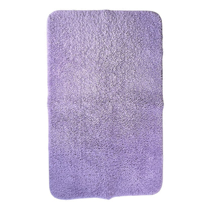 Mainstays lavender 2-piece bathroom rug set including bath rug and toilet mat. This image is of the bath mat.