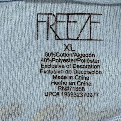 Embroidered butterfly and floral Freeze tag