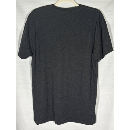 Plain back of heather black Magnolia Silos T-shirt.