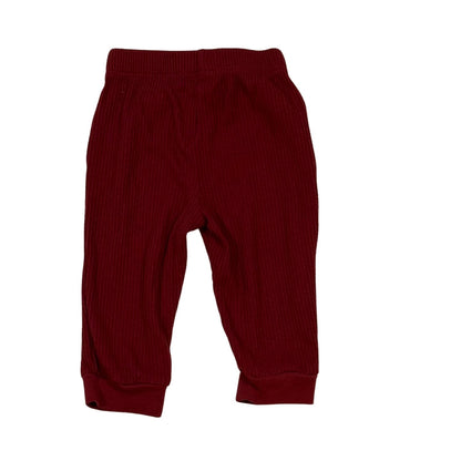 Okie Dokie baby boy red ribbed pants size 9 months back