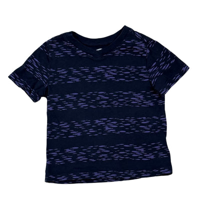 Old Navy baby boys 18-24 month navy blue V-neck T-shirt with allover purple fish print