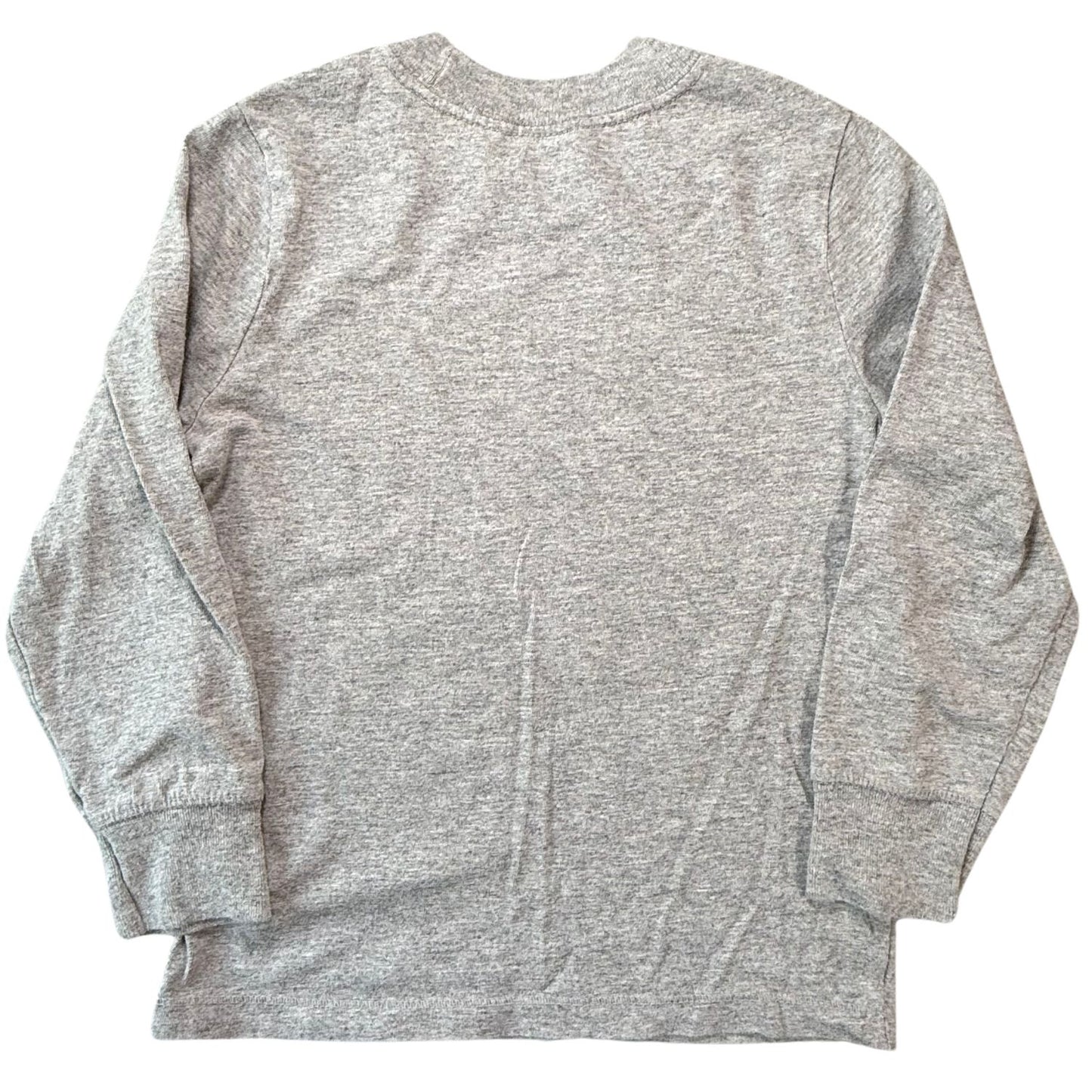 Back view of Old Navy boys size 5T heather gray long sleeve shirt