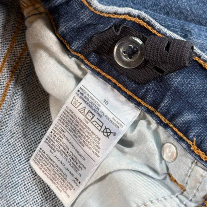 Old Navy boys size 10 jeans care and material tag with adjustable waistband