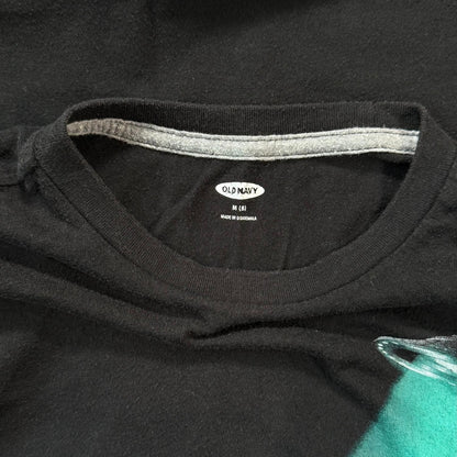 Old Navy boys size M 8 black long sleeve shirt brand and size label