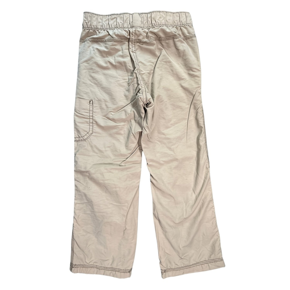 Back view of Old Navy boys tan lined straight-leg utility pants size 5T