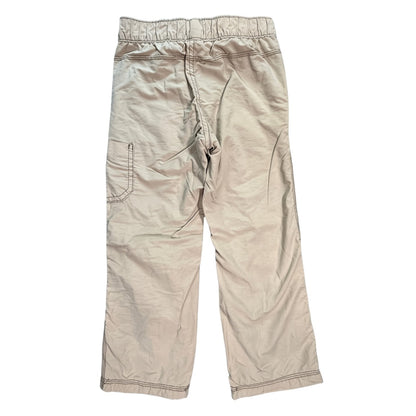 Back view of Old Navy boys tan lined straight-leg utility pants size 5T