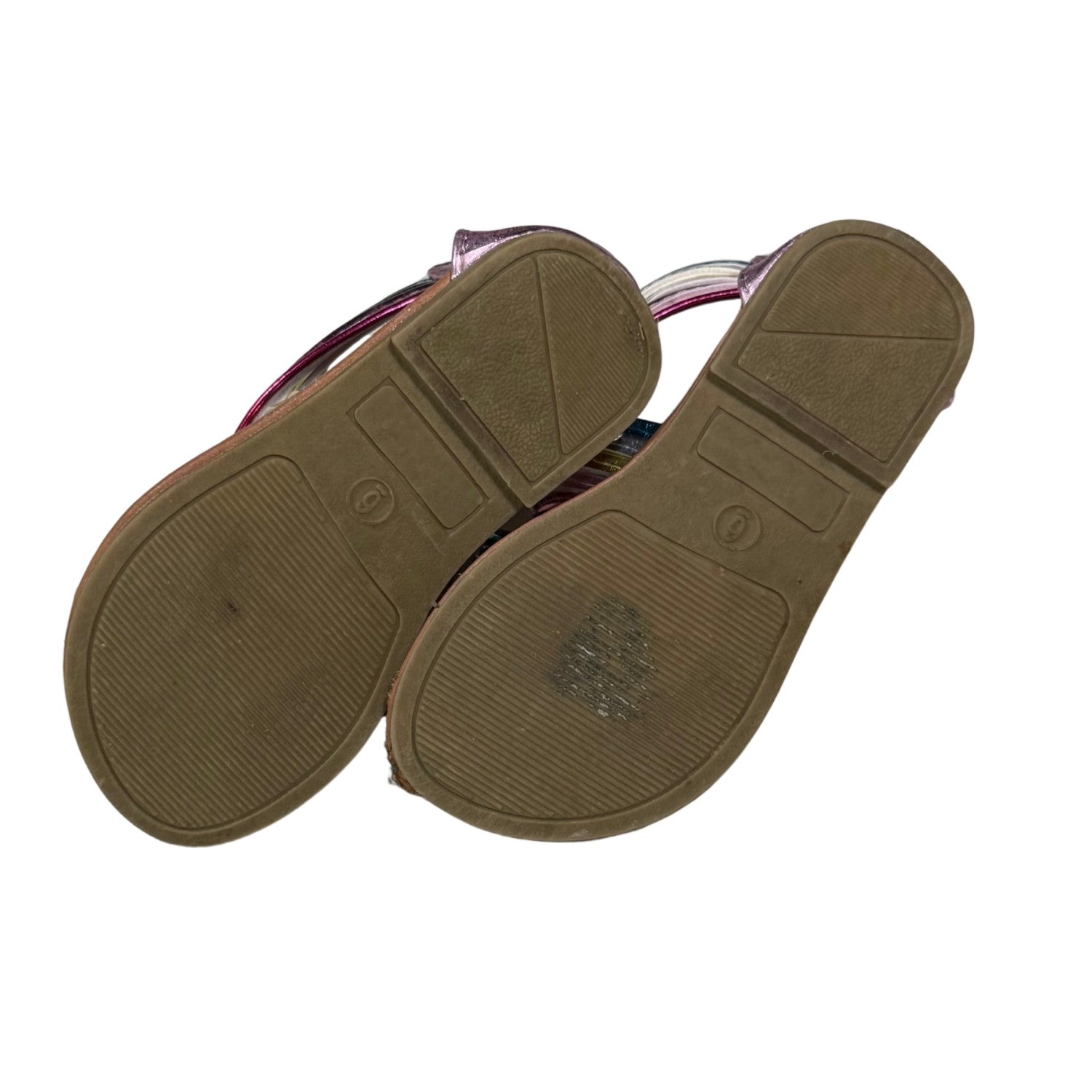 Brown insole on a white background