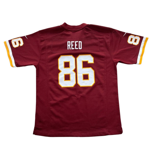 Back of collectible Nike Washington Redskins Jordan Reed number 86 youth Large NFL jersey