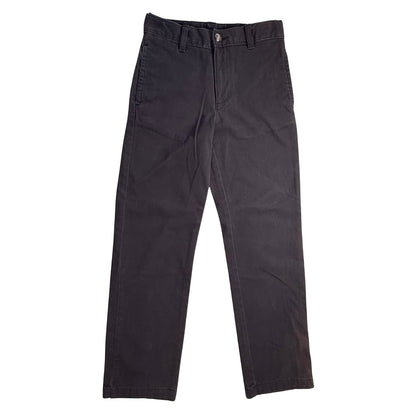 Front view of Wonder Nation boys black school uniform chino pants size 10R