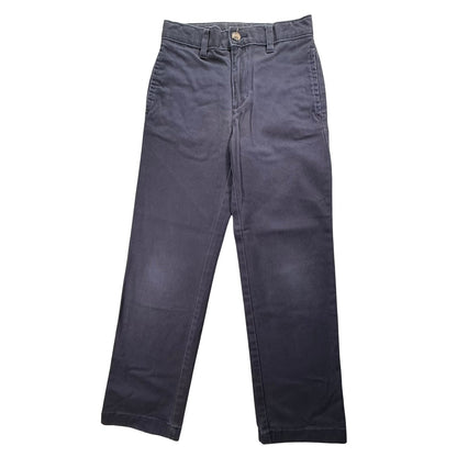 Front view of Wonder Nation boys size 10R dark navy chino pants