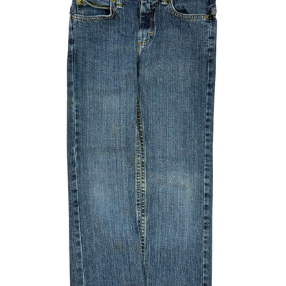 Full-length detail of Wrangler boys size 10 medium wash jeans