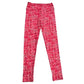 LuLaRoe Buttery Soft Red Yellow Black Geometric Leggings Size: OS (One Size) fits women sizes 2-12 Color: Red with yellow, black, and white geometric designs Features: Buttery soft Yoga waistband Ankle length Material: 92% Polyester, 8% Spandex Condition: Excellent Used - Our Families Attic