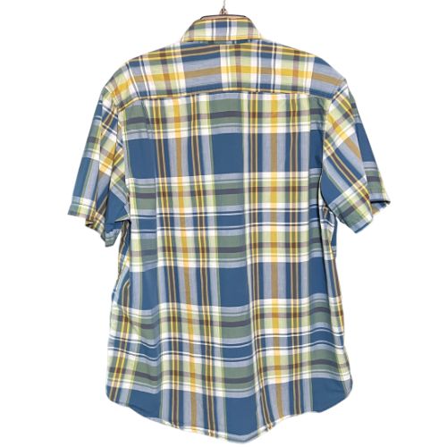 Old Navy Short Sleeve Button-Up Plaid Shirt Men's XL