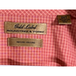 Roundtree & Yorke Gold Label Salmon Dress Shirt Men's Size 2XT - 2 Xtra Large Tall Beautiful Salmon - pinkish/orange color Checkered Pattern Button closure, button-down collar Short sleeves, chest pocket Condition: Excellent Like New Used Tag View - Our Families Attic