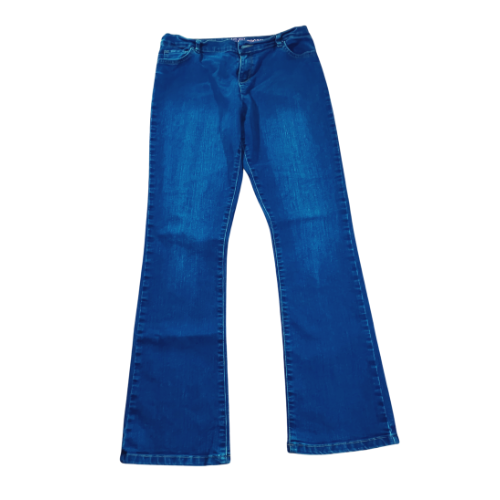 The Children's Place Regular Fit Bootcut Jeans Girls Size 18 Adjustable waist denim Front - Our Families Attic