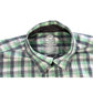 Wonder Nation Green & Gray Short Sleeve Button-Up Dress Shirt Size: Big Boy's Size XXL 18 Color: Light green & gray checkered Contrast gray inside collar and behind buttons Features: Short sleeve Button-up Collar Front pocket Material: Body: 66% cotton, 31% polyester, 3% spandex Contrast collar & buttons: 100% cotton Condition: Gently Used - a stain on the upper right back Used - Our Families Attic